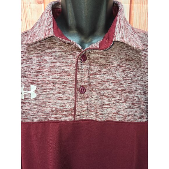 Under Armour Mens Loose Fit HeatGear Polo Shirt L - Picture 3 of 8